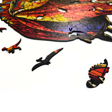 Carregar imagem no visualizador da galeria, Quebra-Cabeça de Madeira 3D - T-Rex
