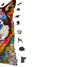 Carregar imagem no visualizador da galeria, Quebra-Cabeça de Madeira 3D - Husky
