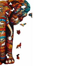 Carregar imagem no visualizador da galeria, Quebra-Cabeça de Madeira 3D - Elefante

