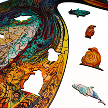 Carregar imagem no visualizador da galeria, Quebra-Cabeça de Madeira 3D - O Pinguim
