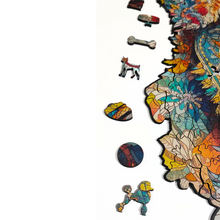 Carregar imagem no visualizador da galeria, Quebra-Cabeça de Madeira 3D - Schnauzer
