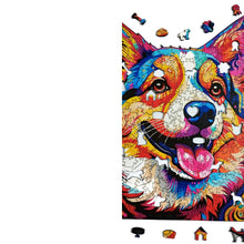 Carregar imagem no visualizador da galeria, Quebra-Cabeça de Madeira 3D - Corgi

