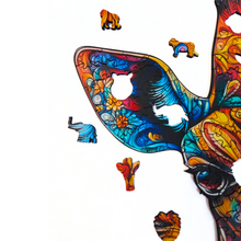 Carregar imagem no visualizador da galeria, Quebra-Cabeça de Madeira 3D - Girafa
