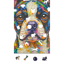 Carregar imagem no visualizador da galeria, Quebra-Cabeça de Madeira 3D - Boston Terrier
