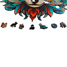 Carregar imagem no visualizador da galeria, Quebra-Cabeça de Madeira 3D - Raposa
