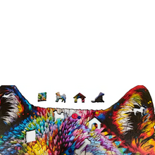 Carregar imagem no visualizador da galeria, Quebra-Cabeça de Madeira 3D - Husky
