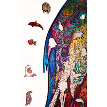 Carregar imagem no visualizador da galeria, Quebra-Cabeça de Madeira 3D - O Pinguim
