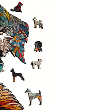 Carregar imagem no visualizador da galeria, Quebra-Cabeça de Madeira 3D - Schnauzer
