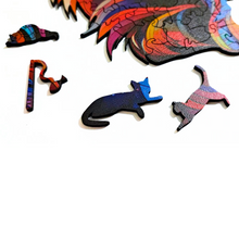 Carregar imagem no visualizador da galeria, Quebra-Cabeça de Madeira 3D - Maine Coon
