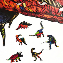 Carregar imagem no visualizador da galeria, Quebra-Cabeça de Madeira 3D - T-Rex
