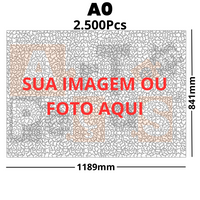 Personalizado com Peças Irregulares - Quebra-Cabeça de Madeira 3D