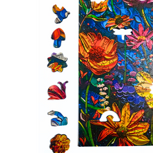 Carregar imagem no visualizador da galeria, Quebra-Cabeça de Madeira 3D - Flores
