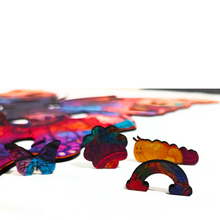 Carregar imagem no visualizador da galeria, Quebra-Cabeça de Madeira 3D - Borboleta
