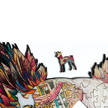 Carregar imagem no visualizador da galeria, Quebra-Cabeça de Madeira 3D - Border Collie
