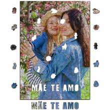 Carregar imagem no visualizador da galeria, Sua Foto com Molde Dia das Mães - Quebra-Cabeça de Madeira 3D Personalizável - Kit
