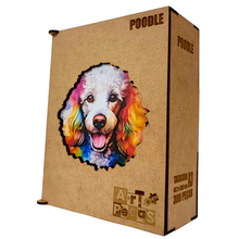 Carregar imagem no visualizador da galeria, Quebra-Cabeça de Madeira 3D - Poodle
