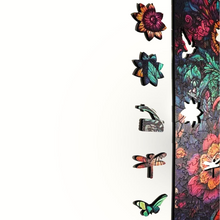 Carregar imagem no visualizador da galeria, Quebra-Cabeça de Madeira 3D - Floral
