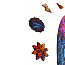 Carregar imagem no visualizador da galeria, Quebra-Cabeça de Madeira 3D - Mandala Árvore da Vida
