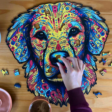 Carregar imagem no visualizador da galeria, Quebra-Cabeça de Madeira 3D - Golden Leal
