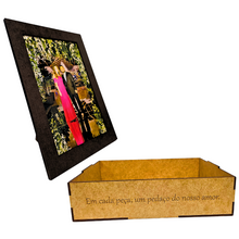 Carregar imagem no visualizador da galeria, Sua Foto com Molde Dia dos Namorados - Quebra-Cabeça de Madeira 3D Personalizável
