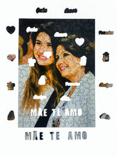 Carregar imagem no visualizador da galeria, Sua Foto com Molde Dia das Mães - Quebra-Cabeça de Madeira 3D Personalizável
