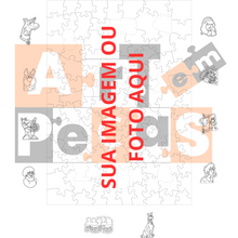 Carregar imagem no visualizador da galeria, Sua Imagem com Molde dia das Crianças - Quebra-Cabeça de Madeira 3D Personalizável
